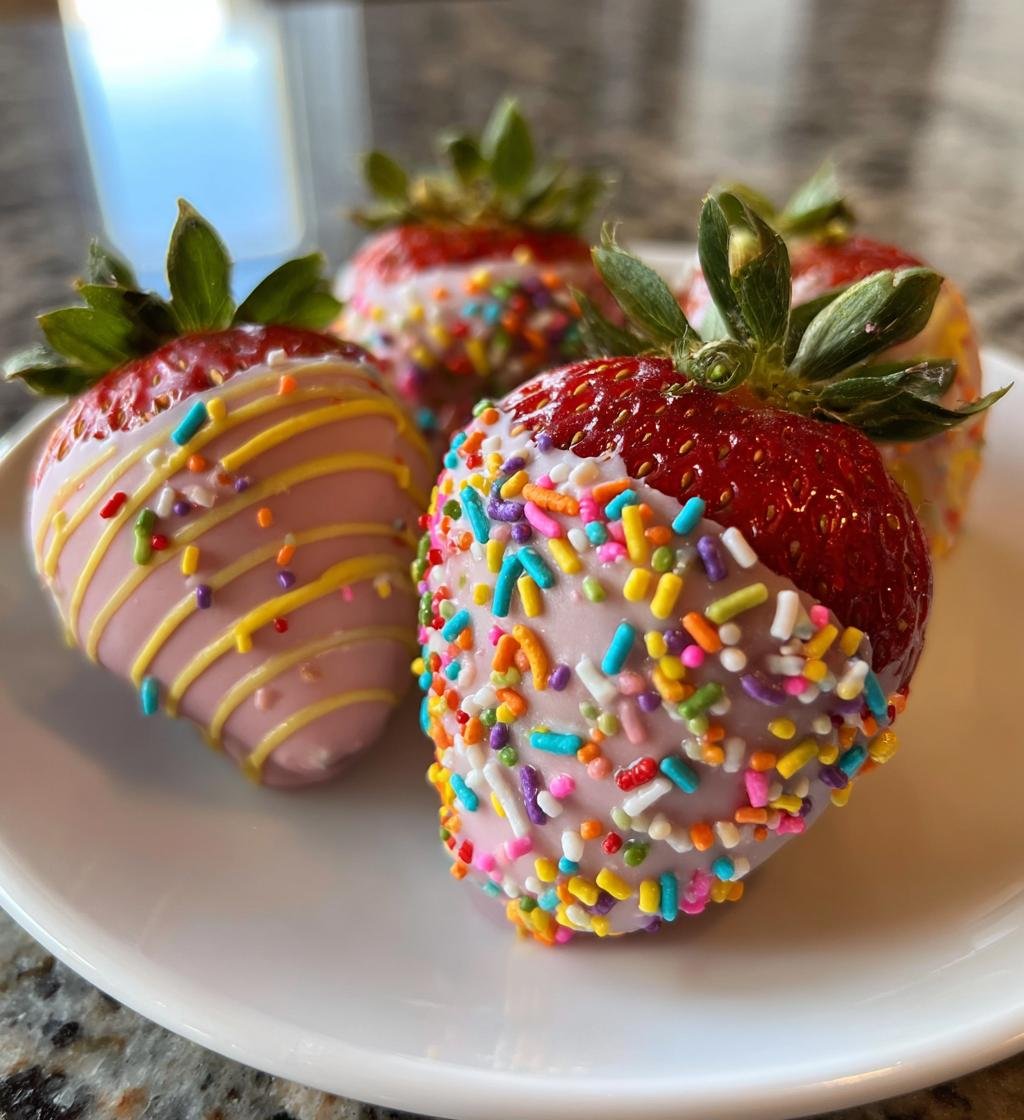 pastel easter chocolate covered strawberries