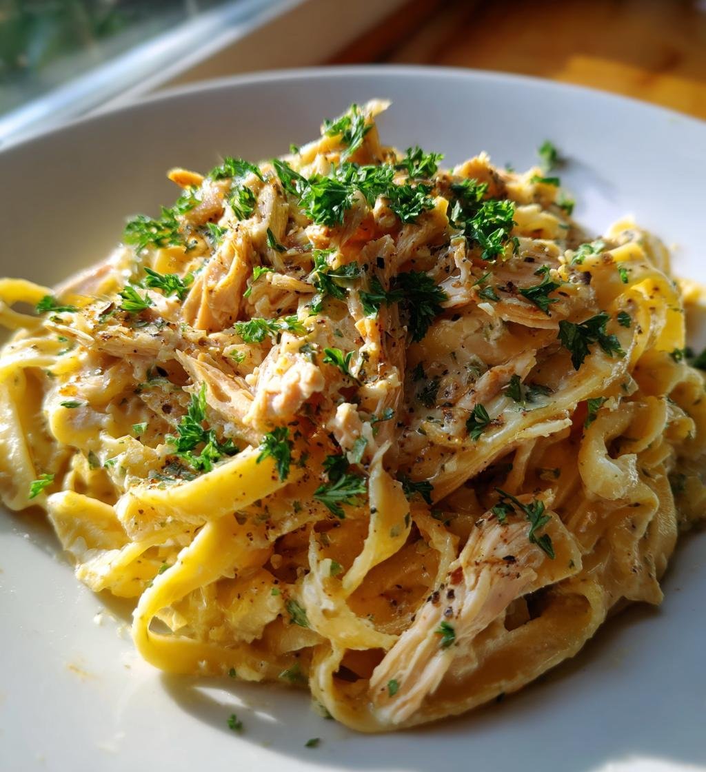 Chicken Alfredo in Crockpot: 7 Steps to Creamy Bliss