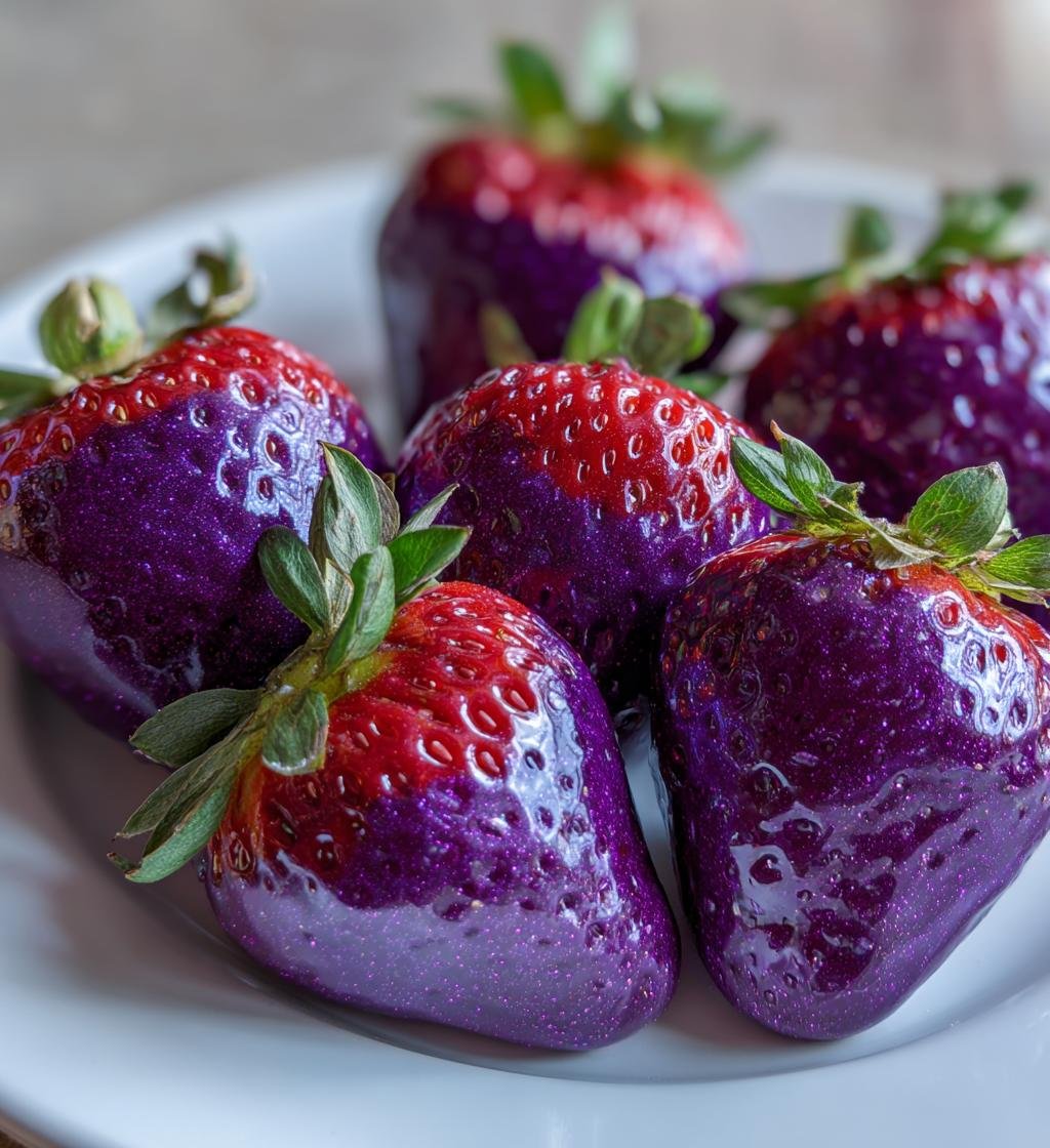 Purple Chocolate Covered Strawberries: 5 Steps to Happiness