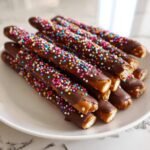valentine chocolate covered pretzels