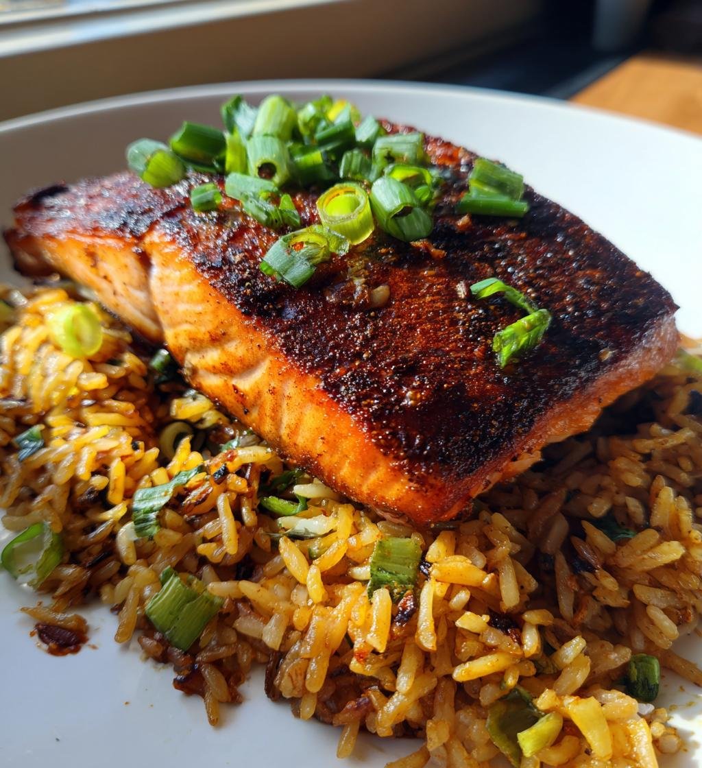 Air Fryer Salmon Crispy Rice: A 15-Minute Delight