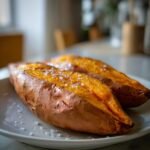 baked sweet potatoes in the oven