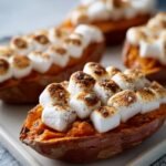 baked sweet potatoes with marshmallows