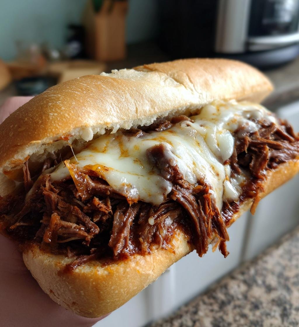 slow cooker roast beef sandwiches