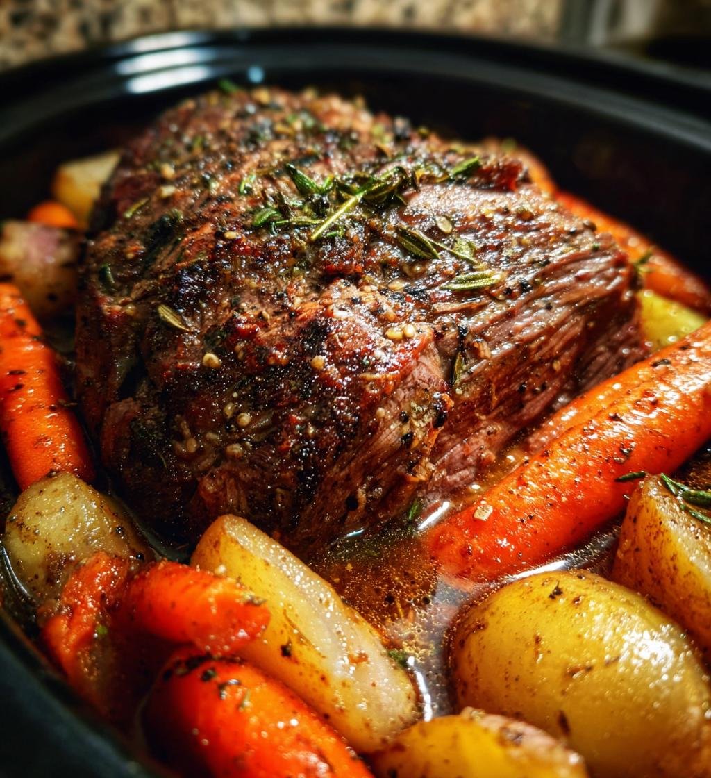 slow cooker roast beef seasoning
