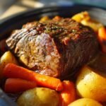 slow cooker roast beef with onion soup