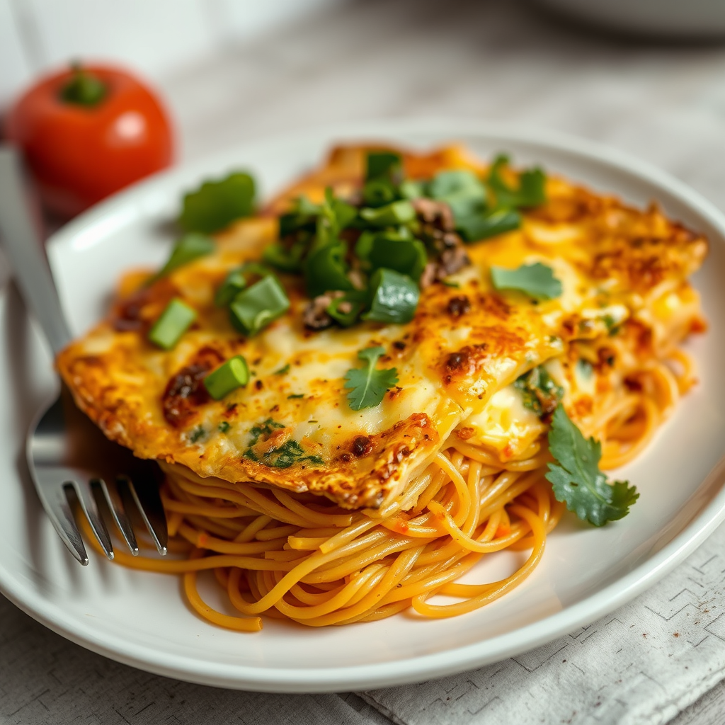 Easy Leftover Spaghetti Frittata for a Quick Meal